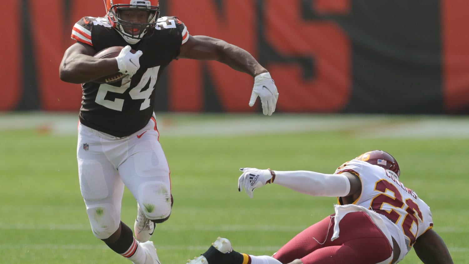 Browns beat Washington to secure winning record for first time since 2014