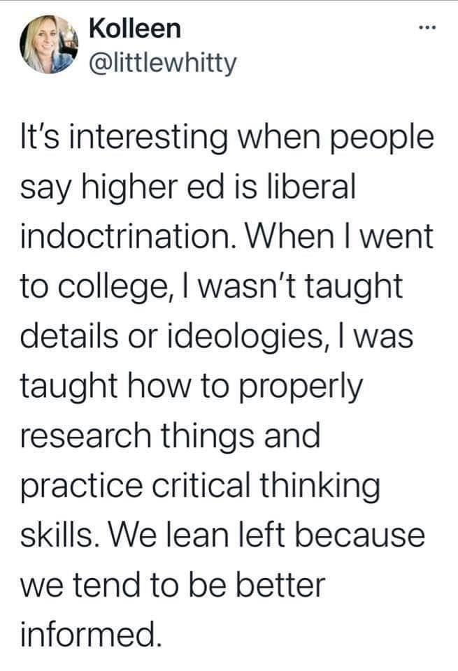 There’s a reason higher education leads to more liberal views