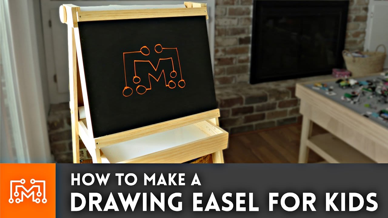 Drawing Easel for Kids (chalkboard, whiteboard, paper roll) // How-to | I Like To Make Stuff