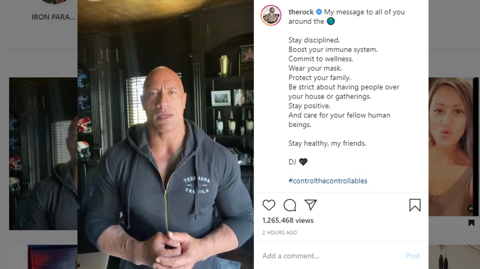 Dwayne 'The Rock' Johnson and his family test positive for COVID-19