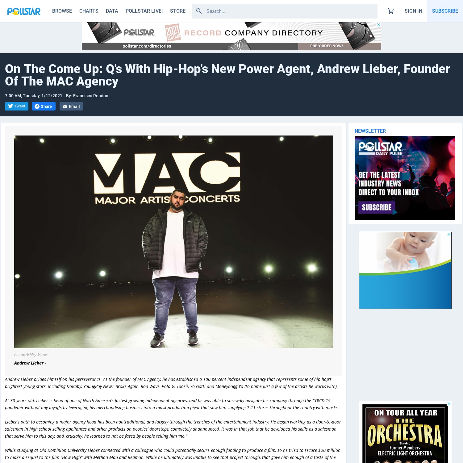 On The Come Up: Q's With Hip-Hop's New Power Agent, Andrew Lieber, Founder Of The MAC Agency