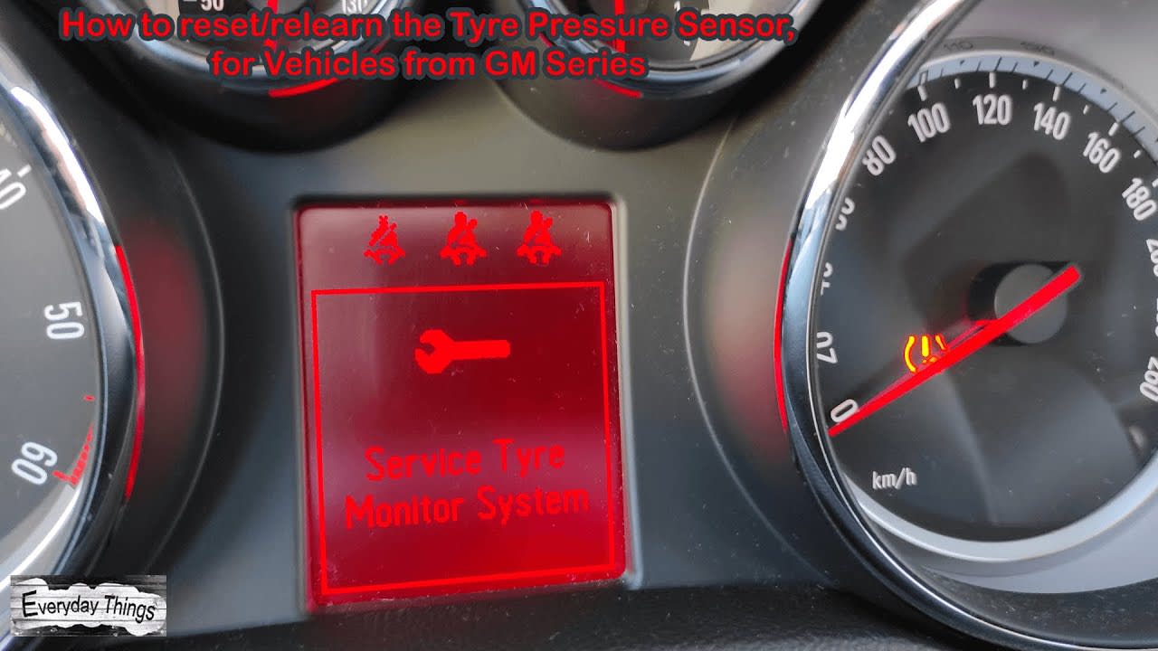 How to reset/relearn the Tyre Pressure Sensor, for GM Series Vehicles