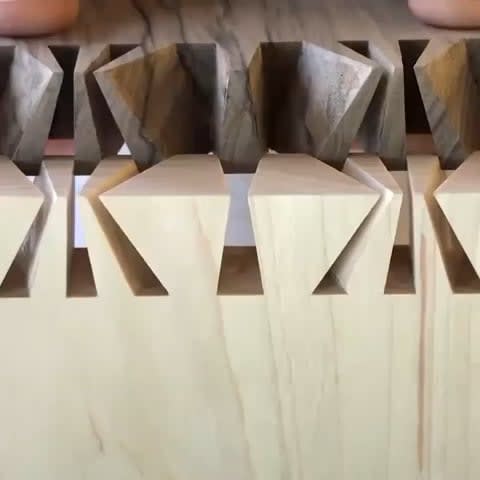 Complex wood joint.
