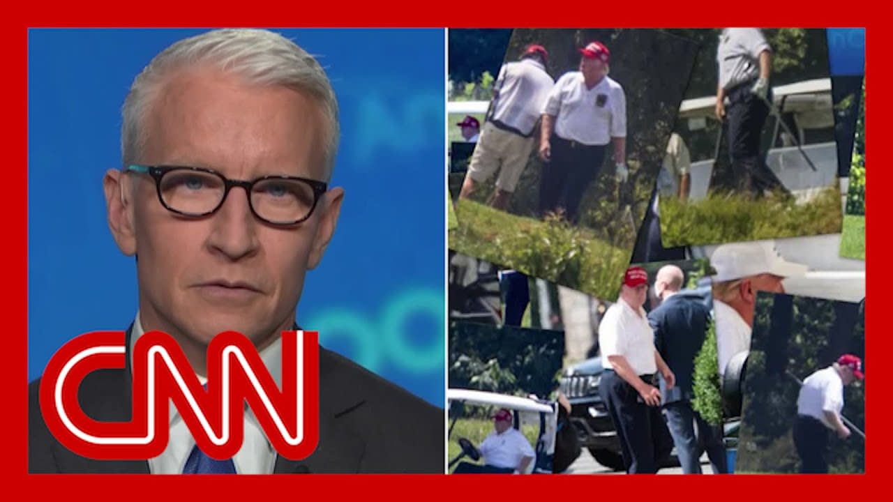 Anderson Cooper calls out Trump for golfing while virus surges