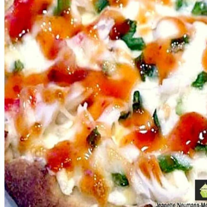 Crab Rangoon Pizza. A fabulous easy recipe giving you great flavors and such a pretty color too!