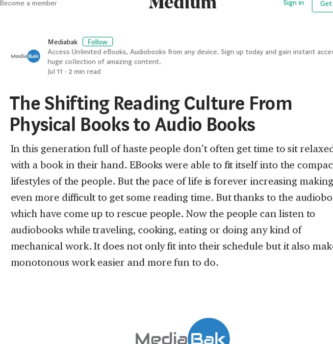 The Shifting Reading Culture From Physical Books to Audio Books