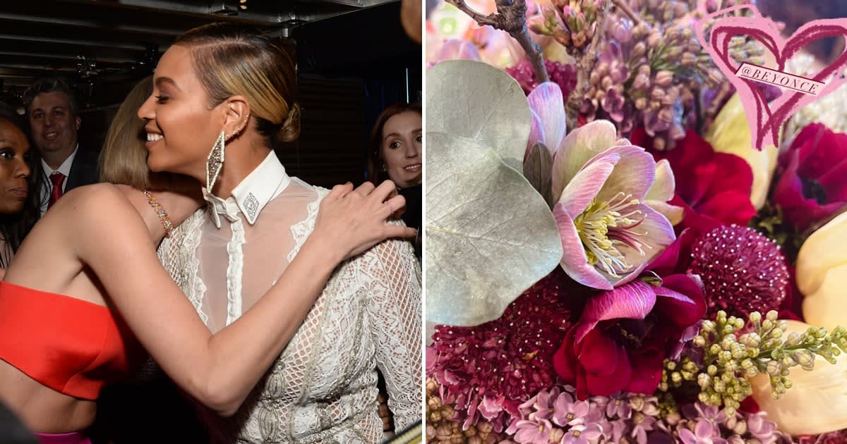 Aww! Beyoncé Sent Taylor Swift Flowers After They Both Made History at the Grammys