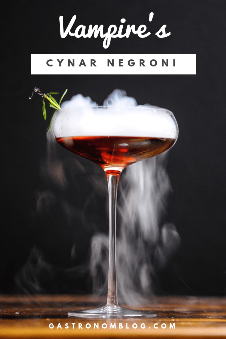Vampire Cynar Negroni Cocktail