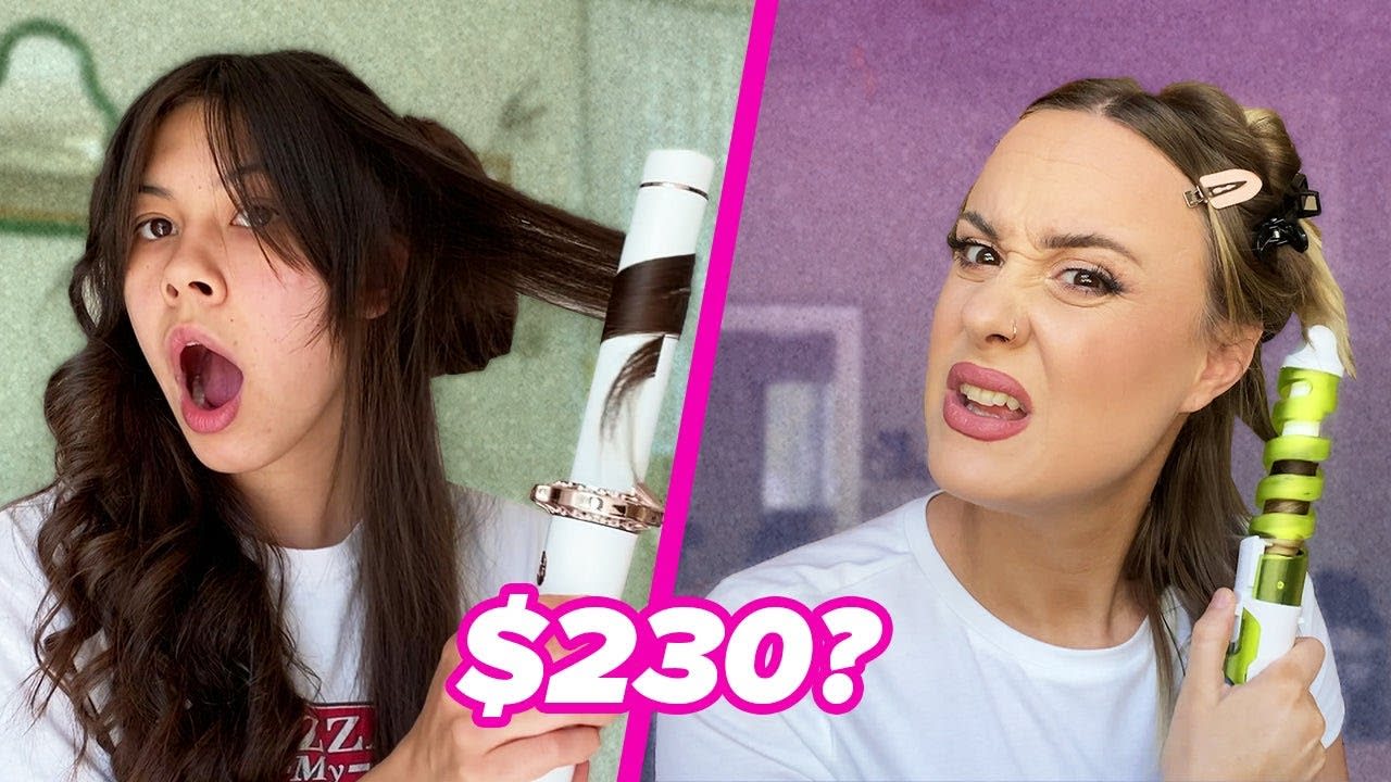 We Try Cheap Vs. Expensive Automatic Hair Curlers