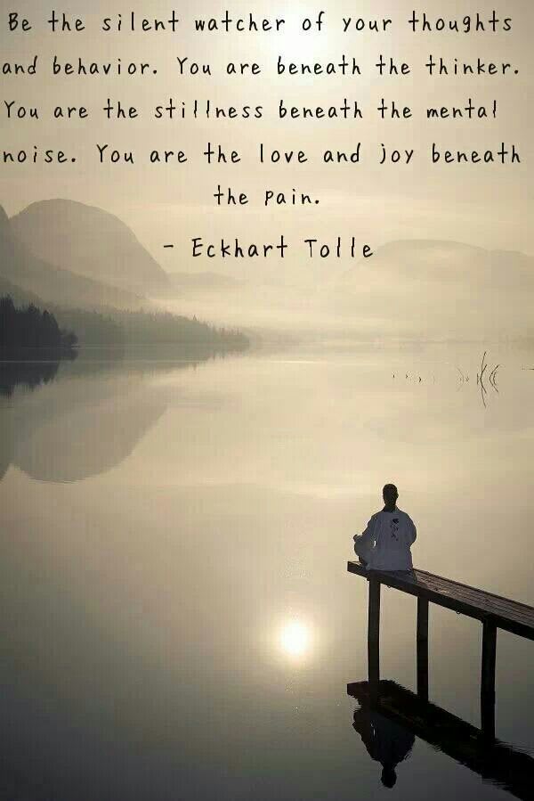 You are the love and joy beneath the pain. | Quotes | Elkhart Tolle