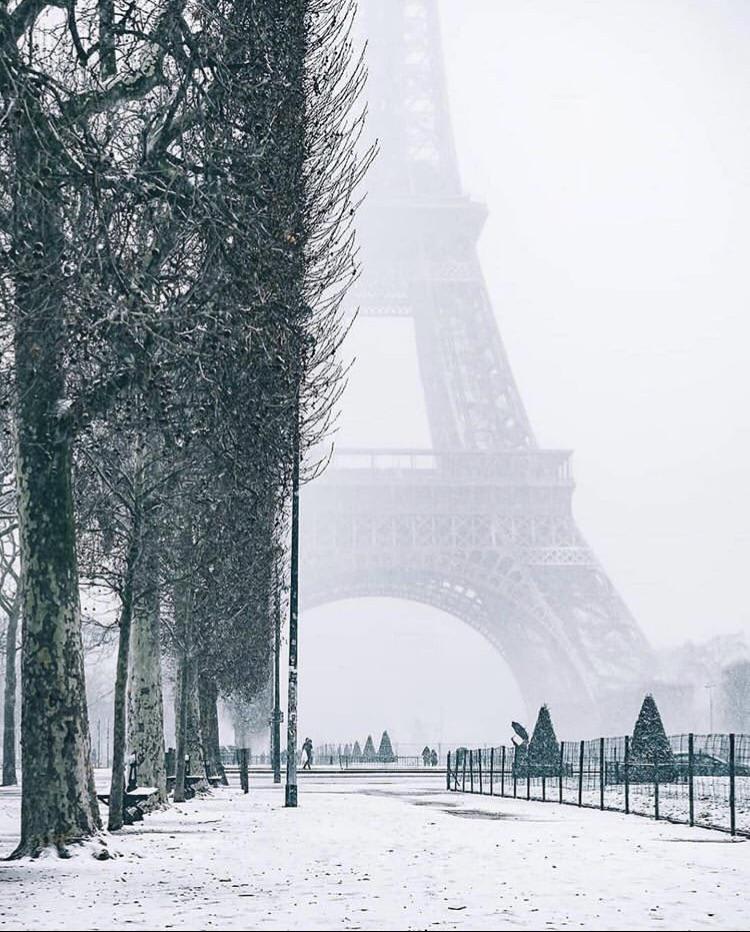 Eiffel in the snow