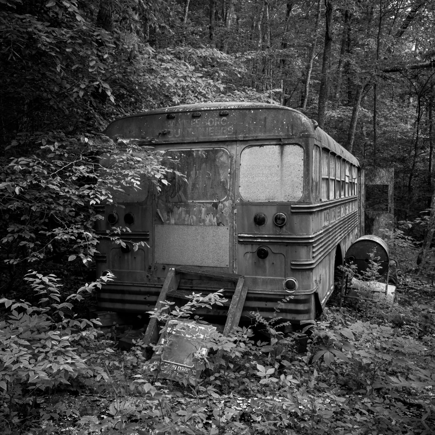 Abandoned bus in Virginia’s Shenandoah National Park
