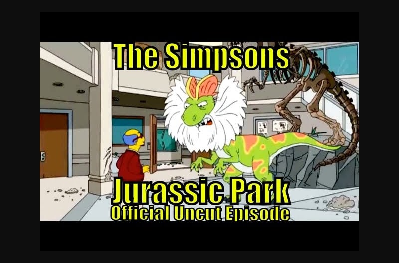 Bart Simpsons Jurassic Park Dino Dinosaur