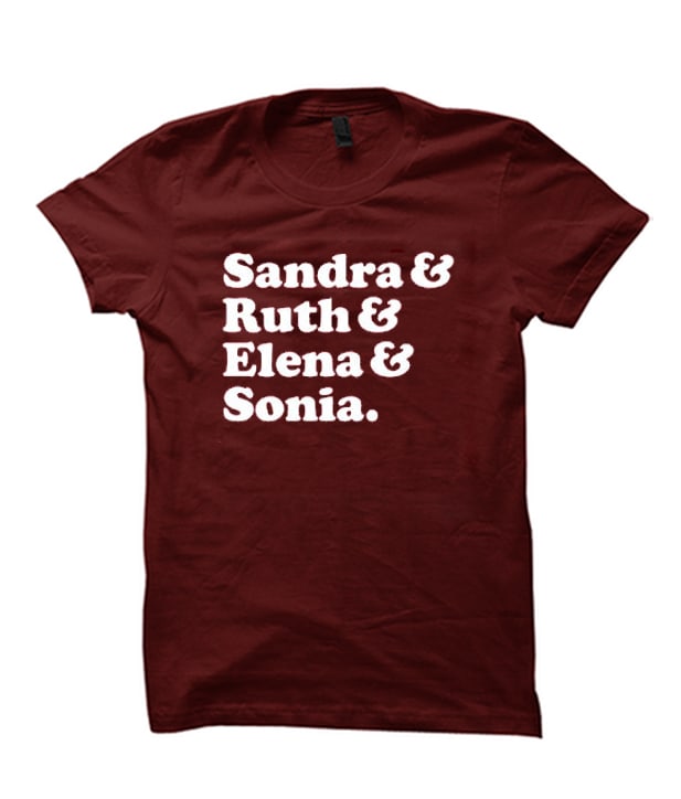 Sandra Ruth Elena Sonia admired T-shirt