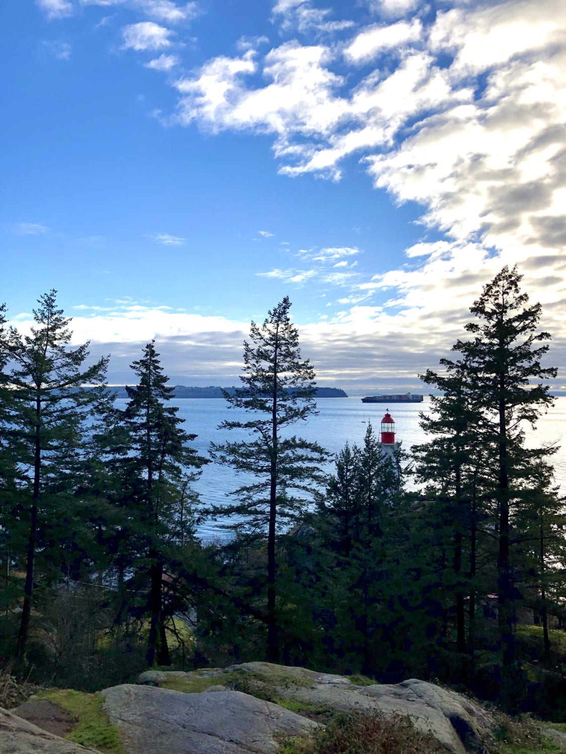 Rewarded with this view after hiking Lighthouse Park, Vancouver BC, Canada