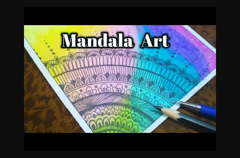 Mandala Art with Oil Pastel