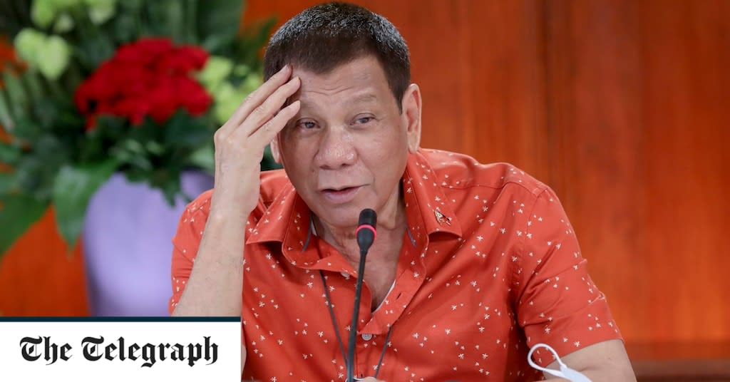 Philippines' president takes responsibility for thousands of deaths during drugs crackdown