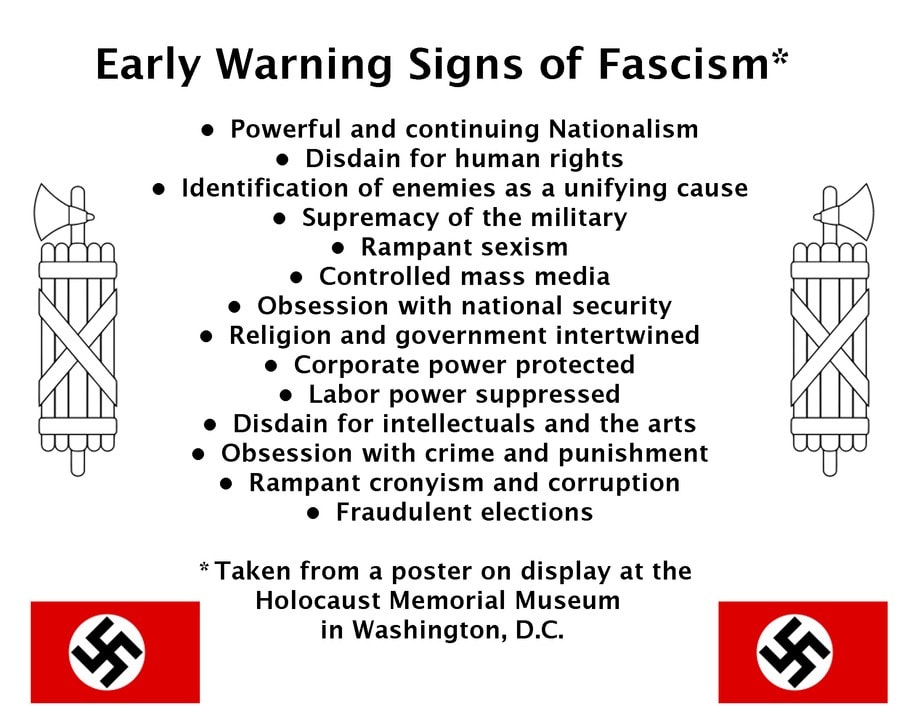 Early warning signs of facism