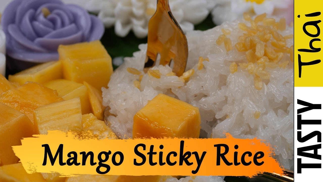 Easy Mango Sticky Rice Recipe - Authentic Mango with Sticky Rice & Coconut Milk Sauce