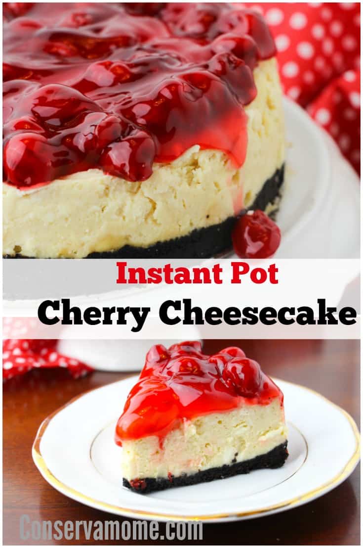 Instant pot cherry cheesecake