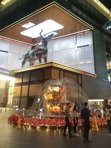 Realistic screen installation for Chinese New Year celebration at Pavilion KL, Malaysia.