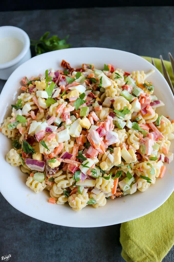 Funfetti Macaroni Salad | Karyl's Kulinary Krusade
