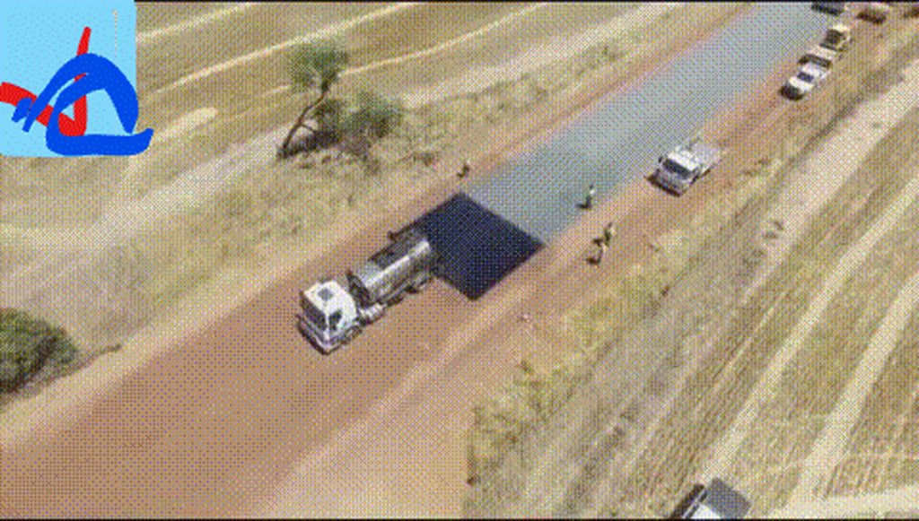Paving a road will take too long, they said