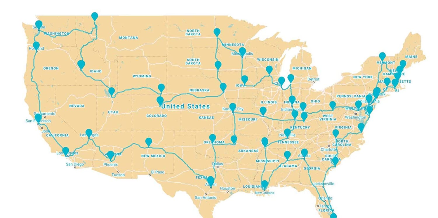 This Is the Best Road Trip Map for Anyone Who Wants to Eat Their Way Across the U.S.