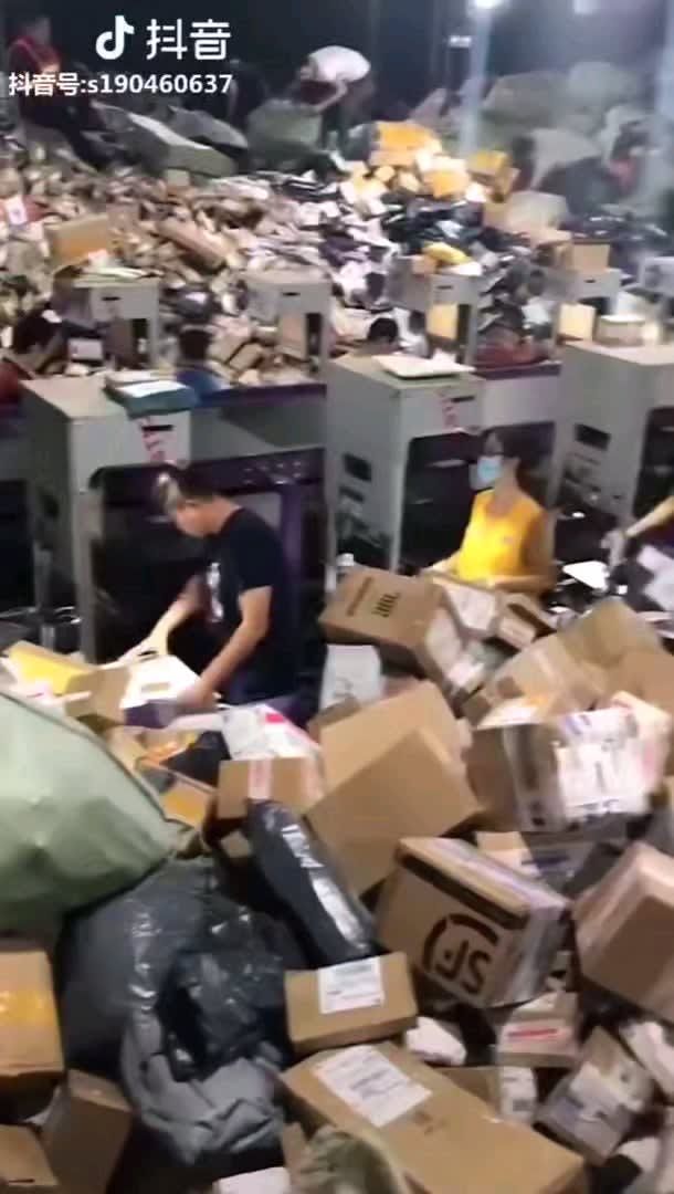 Shenzhen sorting centre in China after massive sale