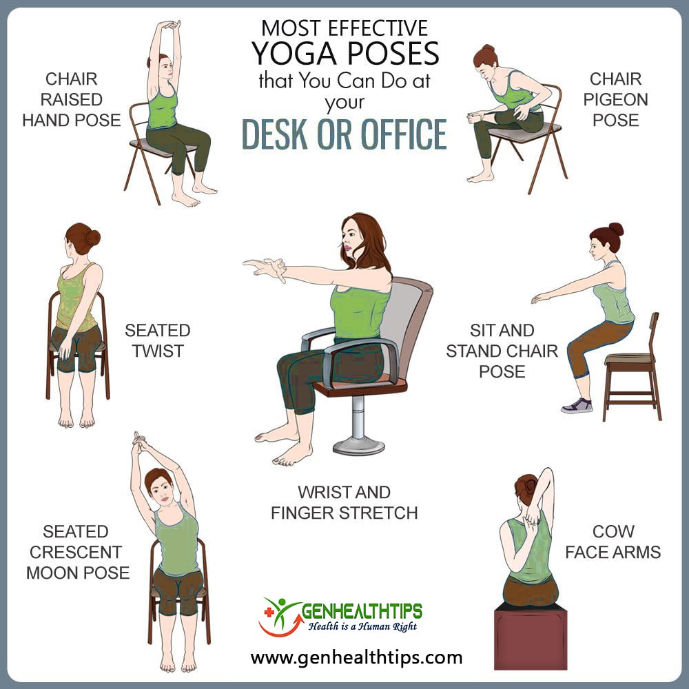 8 Chair Yoga Poses You Can Do in Your Desk Chair
