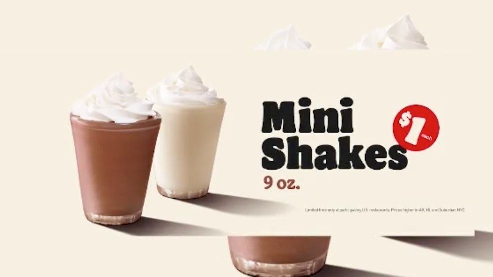 Burger King launches new mini milkshakes for a dollar