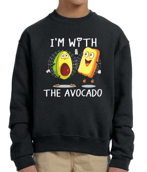 I'm With The Avocado Toast Funny Halloween Costume cool Sweatshirt