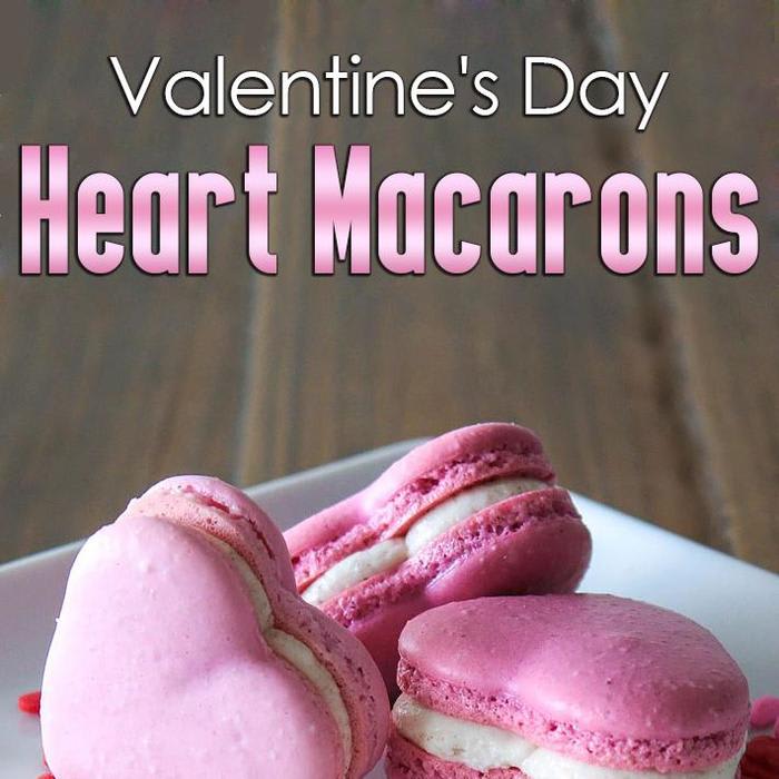 Heart Macarons for Valentines Day - Quiet Corner