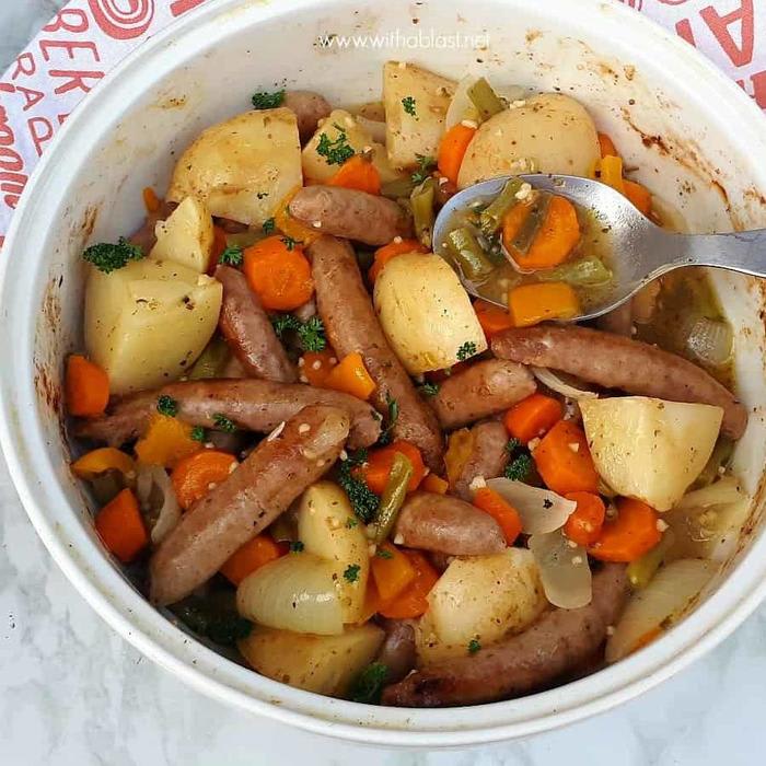 No-Fuss Sausage and Vegetable Casserole