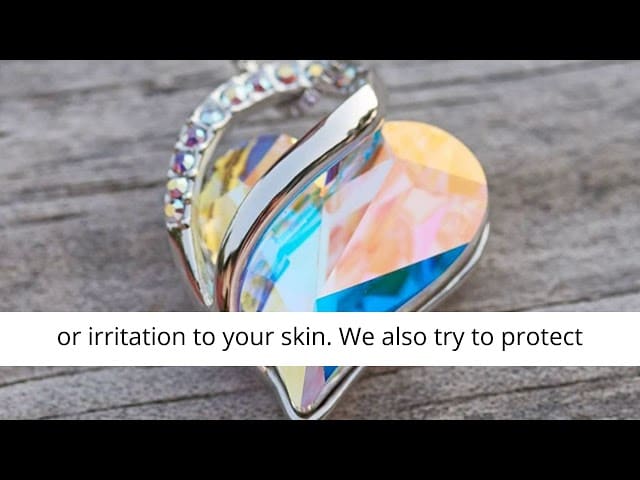 Leafael Infinity Love Swarovski Crystal Heart Pendant Necklace