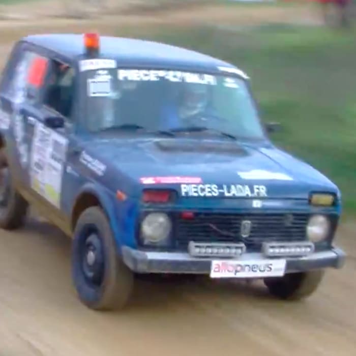 Watch a Lada Niva Valiantly Trundle Through a Rally Stage