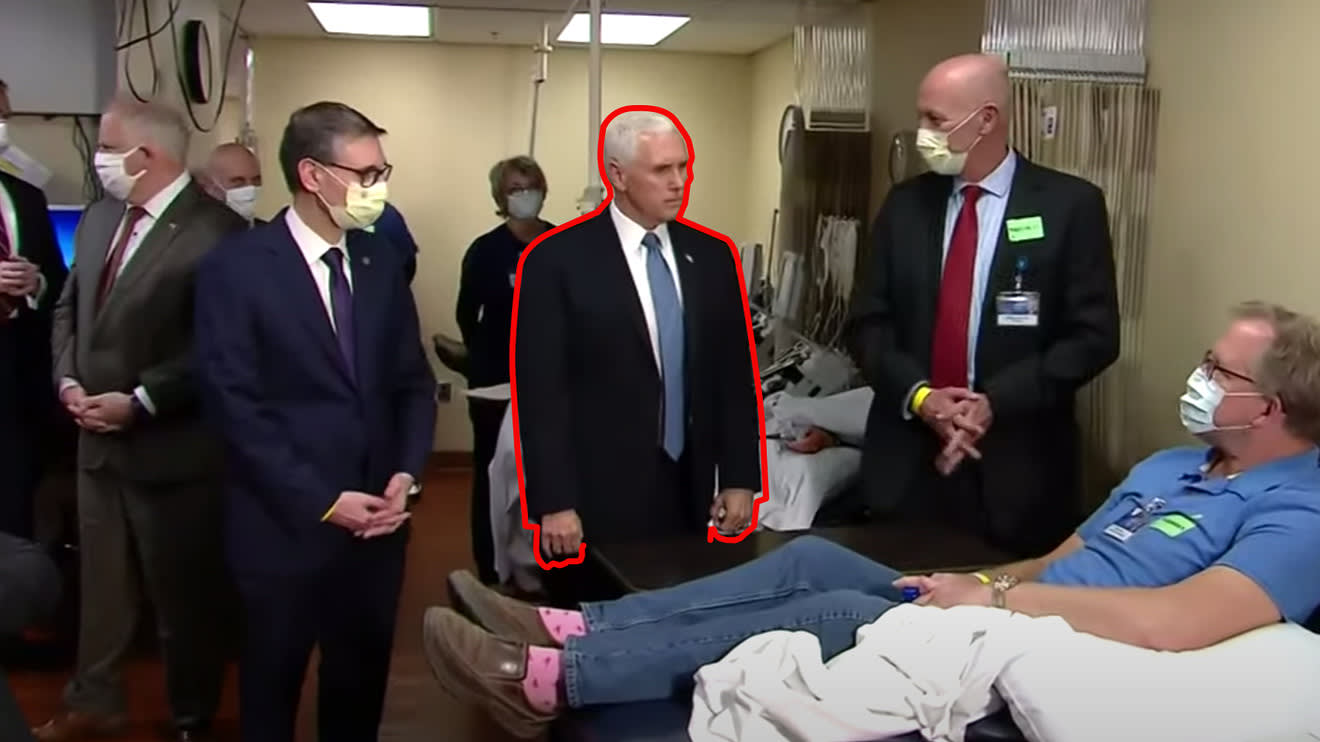 Mike Pence acknowledges he made a mistake by visiting patients without a mask, but health-care workers say Mayo Clinic has serious soul-searching to do