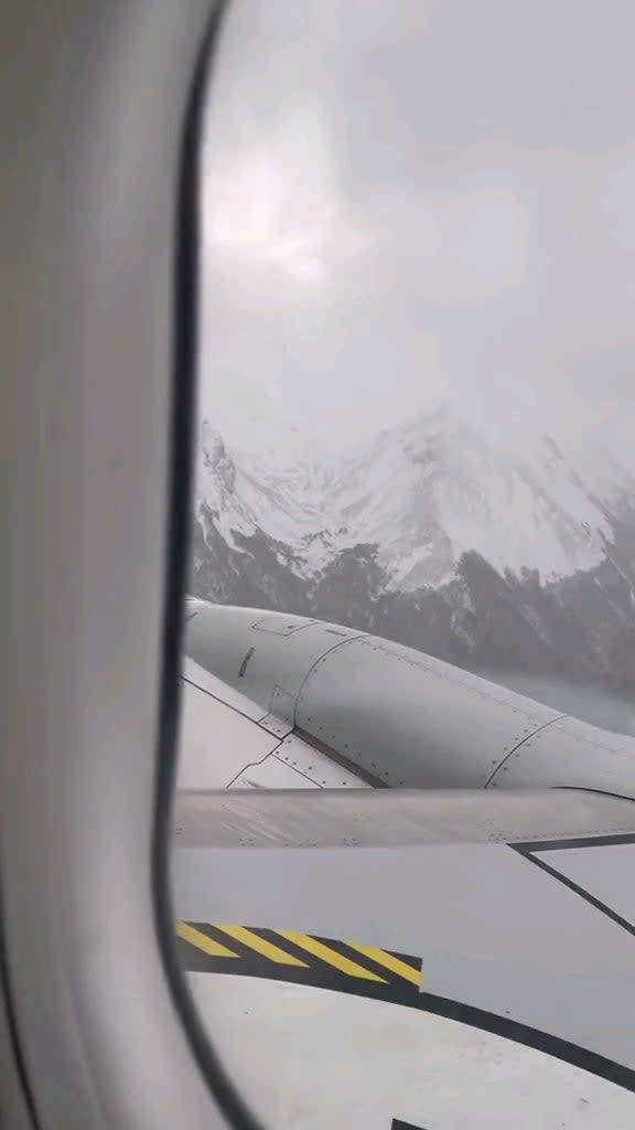 A bit of turbulence crossing the Andes