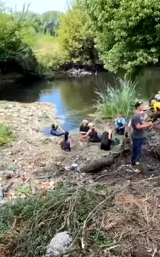 Cleaning the Uda River, Russia