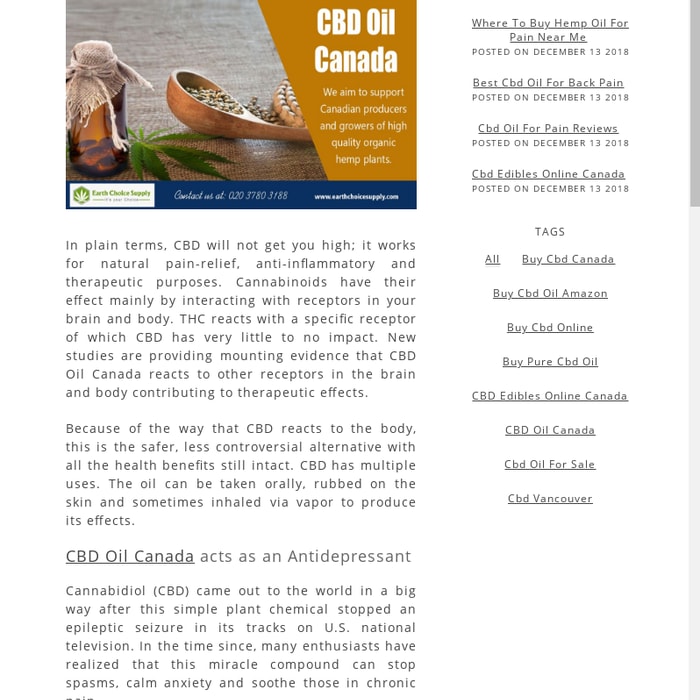 CBD Oil Canada