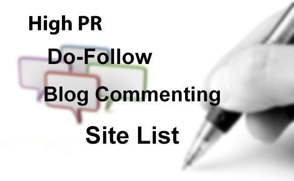 Instant Approval DoFollow Blog Commenting Sites List