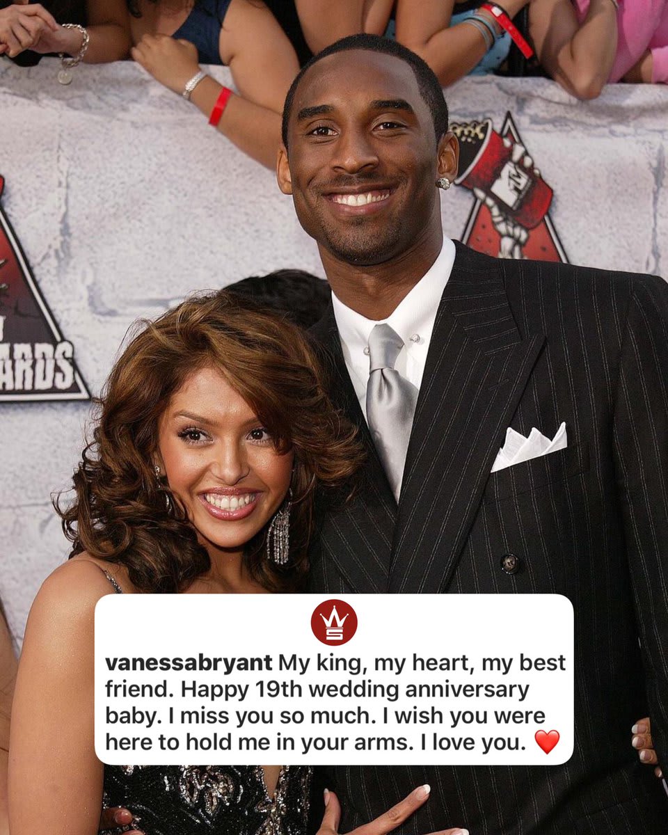 Today would’ve marked Vanessa & Kobe Bryant’s 19th wedding anniversary!.. Our thoughts and prayers continue to be with the family 🙏❤️