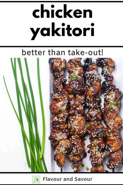Easy Japanese Chicken Yakitori Skewers - Flavour and Savour | Recipe | Japanese food traditional, Food, Japanese cooking