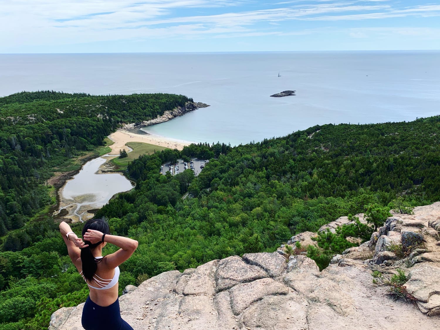 Hiked Beehive Trail in Acadia National Park, Maine USA