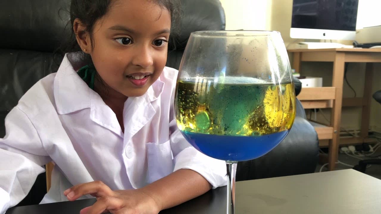 HOW TO MAKE LAVA LAMP AT HOME !! easy science experiments for kids.