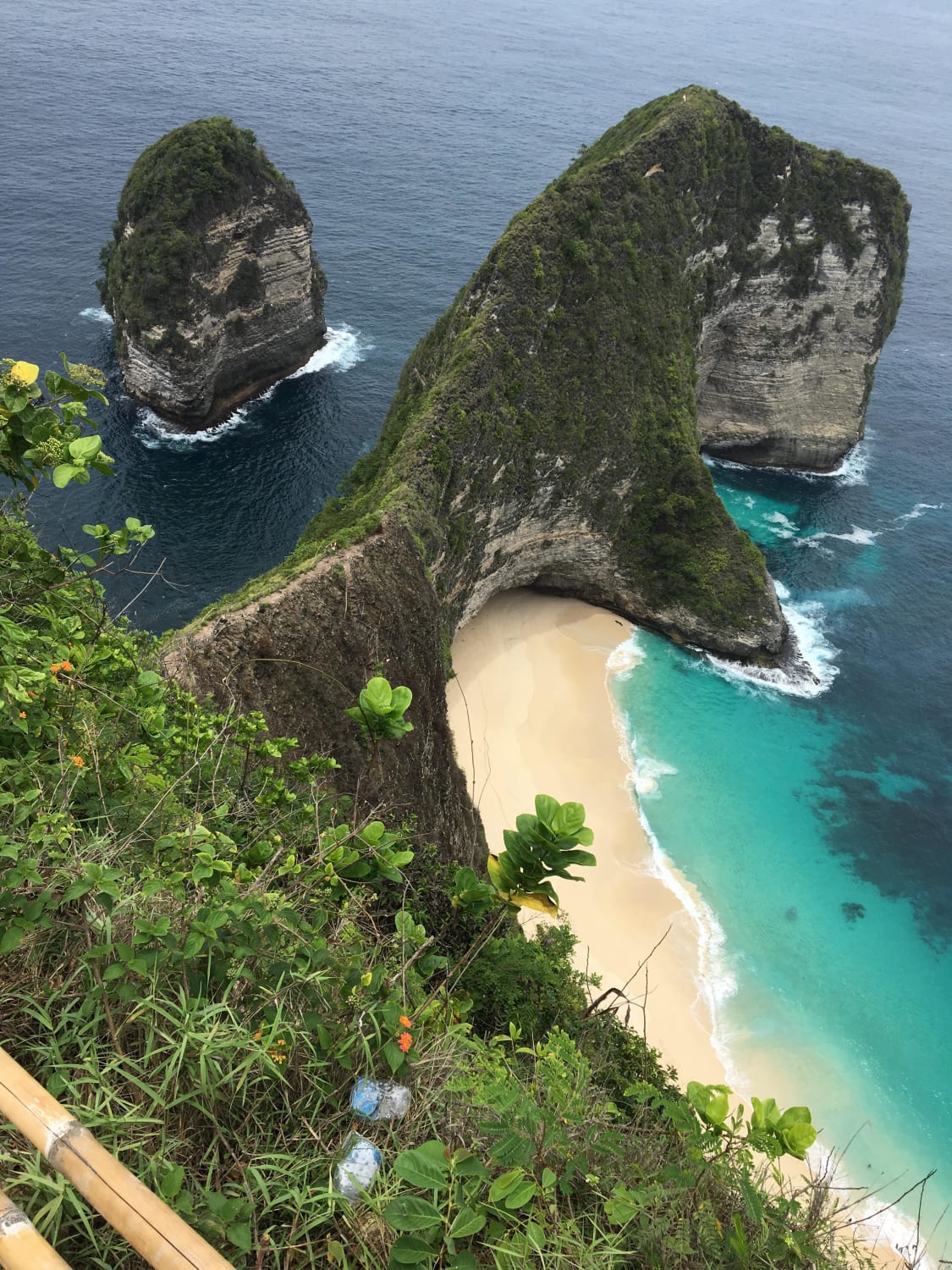 About to hike down to the beach. Nusa Penida, Bali.