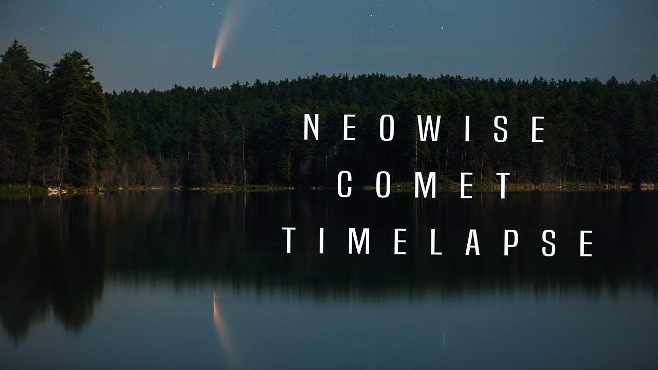 COMET NEOWISE - Amazing Reflection Timelapse Footage - C/2020 F3
