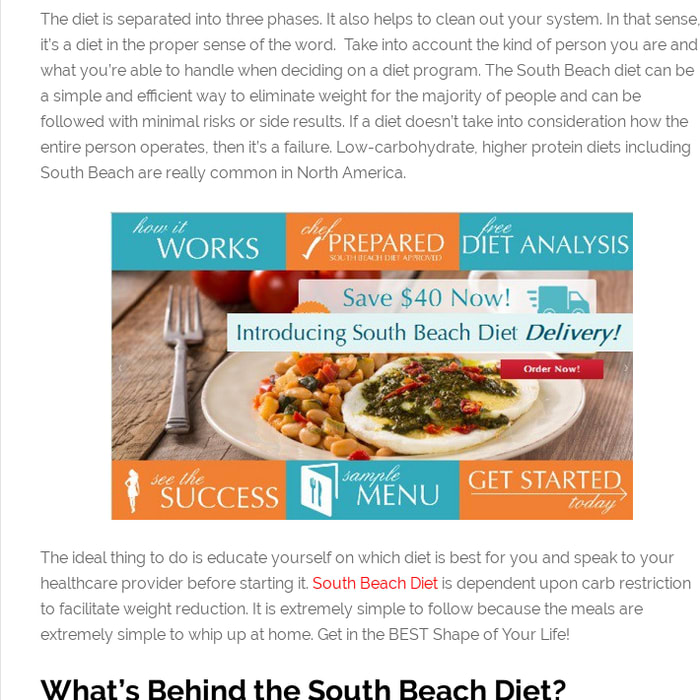 South Beach Diet Easy to Follow Plans Including a New Keto Friendly Plan