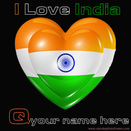 Write your name name on Indian flag Q alphabet name pic