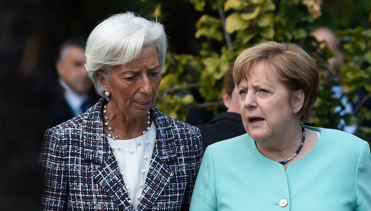 Lagarde-Merkel Double Act Unites Europe in Stimulus Zeal